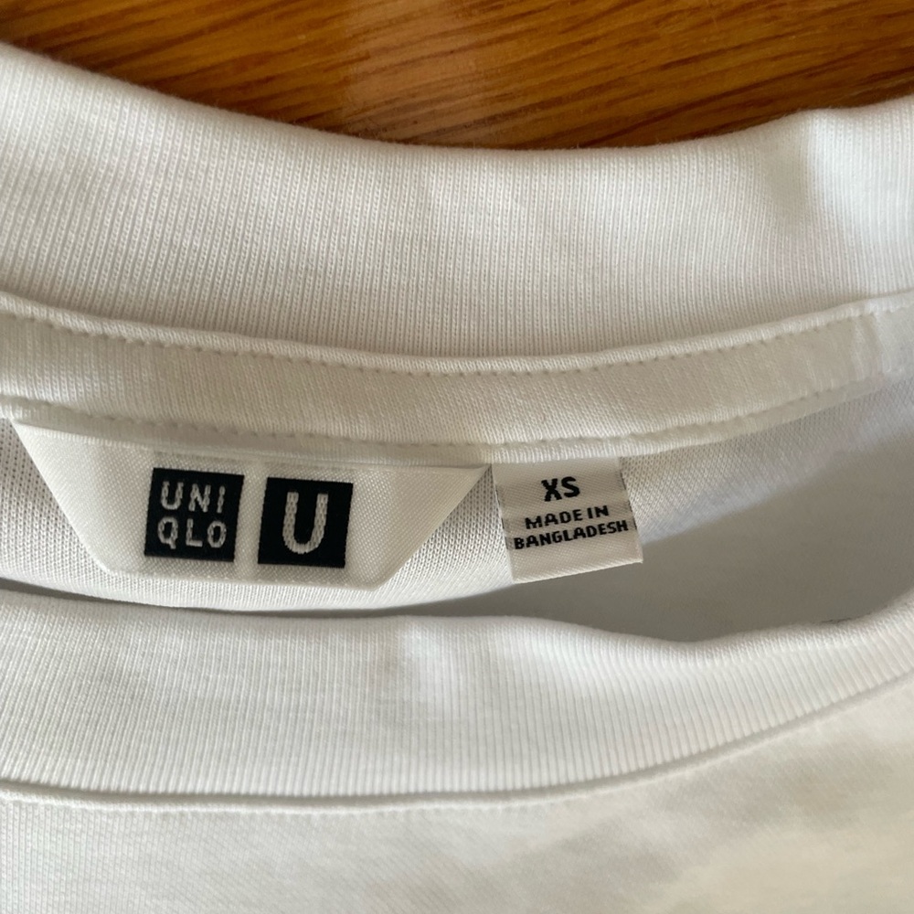 Uniqlo Pure White Crew Neck Tee XS